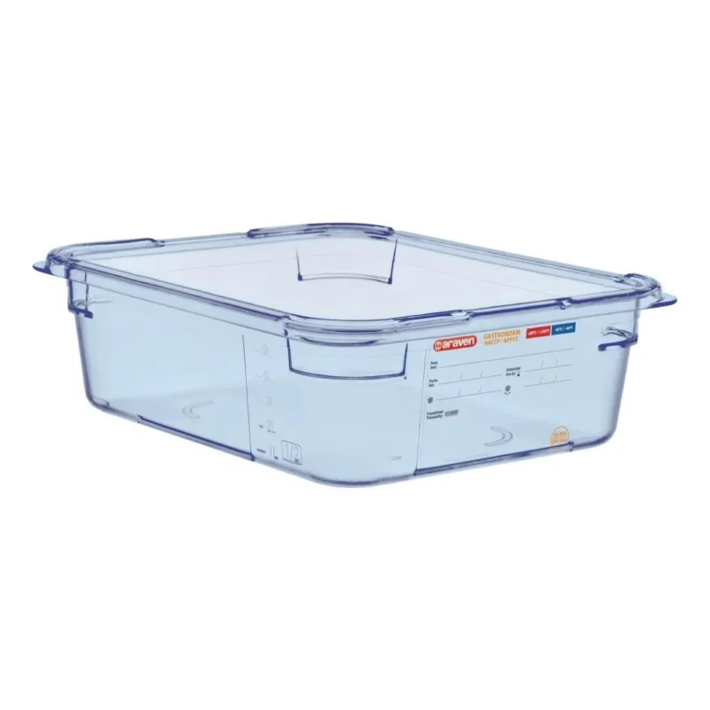 Jusqu’à Épuisement Des Stocks Boîte hermétique bleue en ABS sans BPA Araven GN1/2 100mm