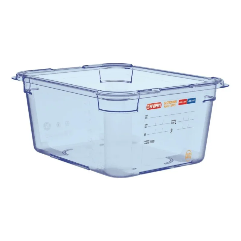 Boîte hermétique bleue en ABS sans BPA Araven GN1/2 150mm Meilleure Vente
