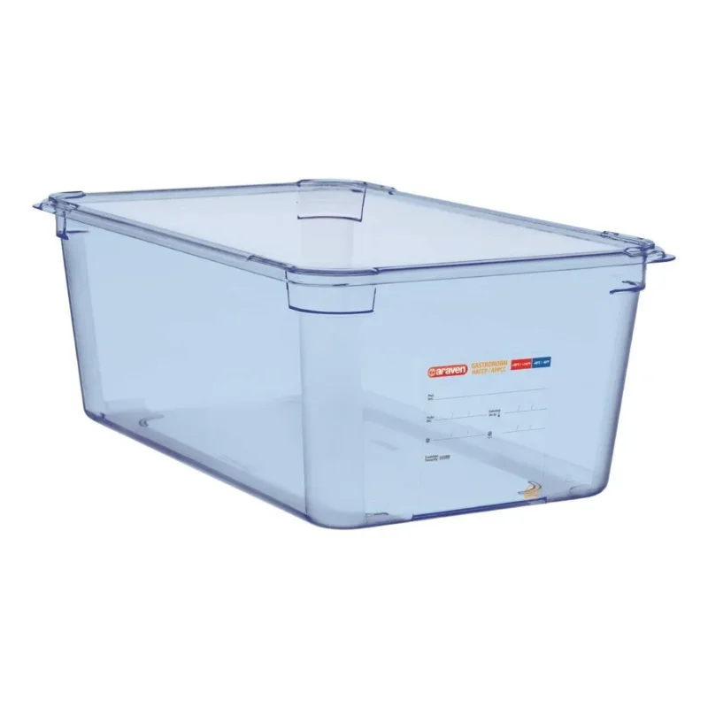 Boîte hermétique bleue en ABS sans BPA Araven GN1/1 200mm Bon Marché