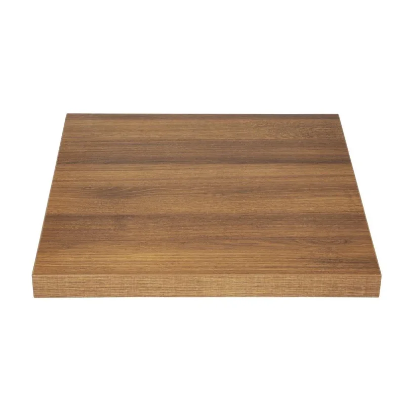 Vente Directe Plateau de table carré Bolero 600mm effet bois chêne rustique