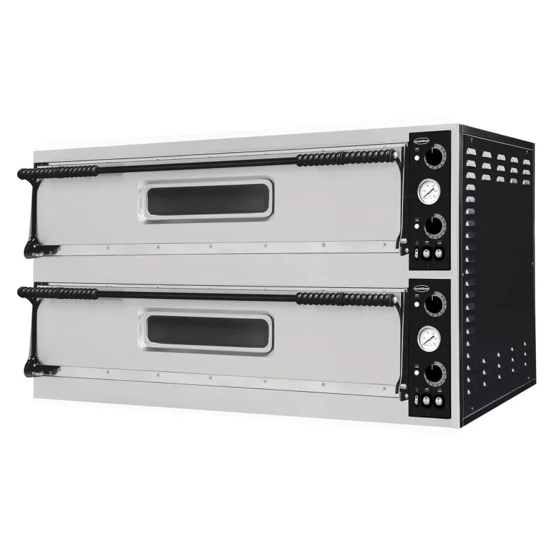 Four à Pizza à 2 Chambres - 2 x 3 Pizzas - 400 V Expédition Rapide