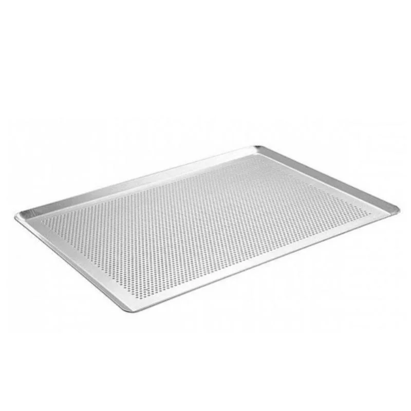 Plateau pour Pâtisserie Perforée Aluminum - L 460 mm x P 330 mm Must-Have