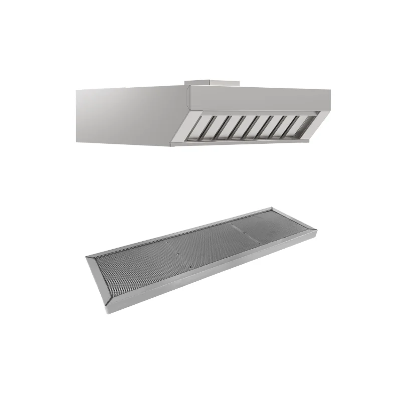 Hotte Frontale à Condensation de Vapeur et d'Odeurs avec Filtre à Charbon Compact GN 1/1 Longitudinal Meilleure Vente