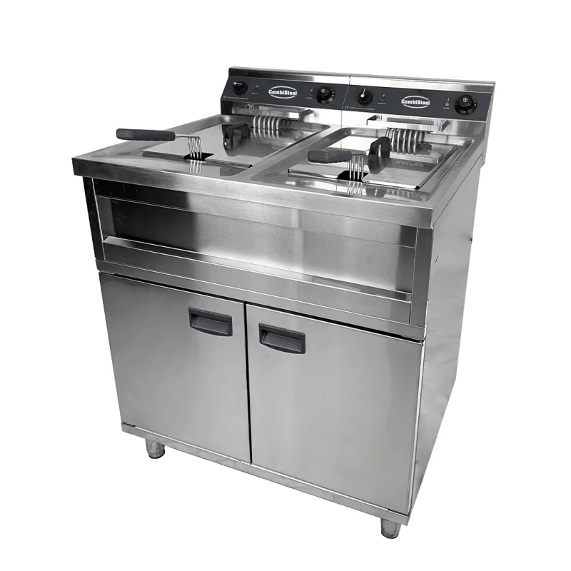 Acheter En Ligne Friteuse Electrique sur Coffre - 2 x 12 L - 2 x 9000 W