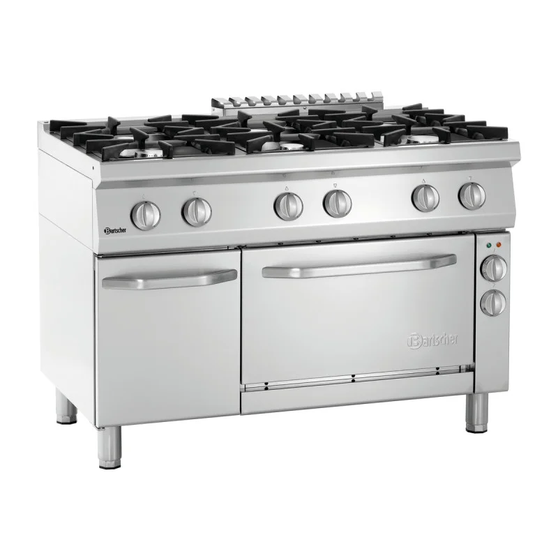 Fourneau Série 700 - 6 Feux & Four GN1/1 Produit De Marque