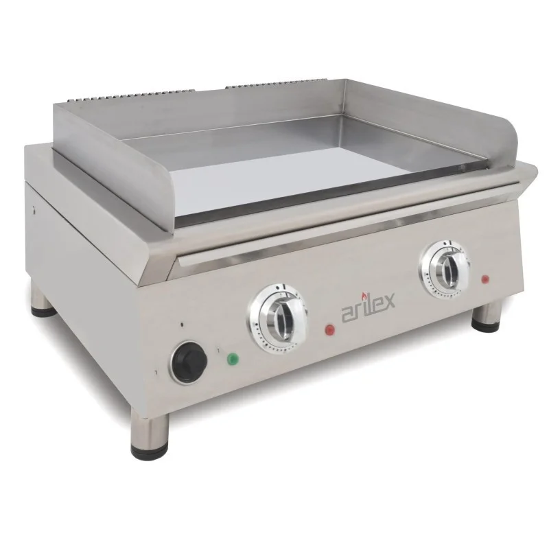 Soldes Plancha Electrique Lisse Chrome Fry-Top 600 - 7800 W