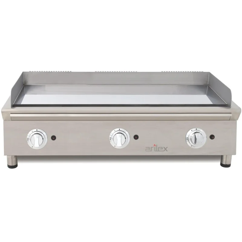 Plancha à Gaz Lisse Chrome Fry-Top 600 - 16500 W Populaire