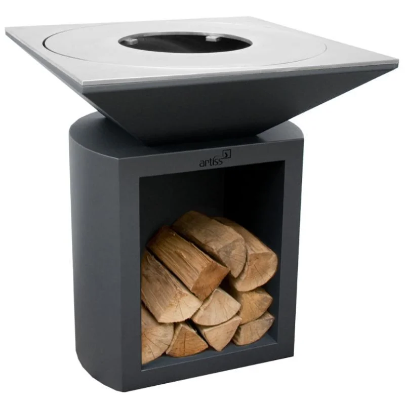 Vente Flash Brasero G2 Graphite 90 cm - Acier Inoxydable