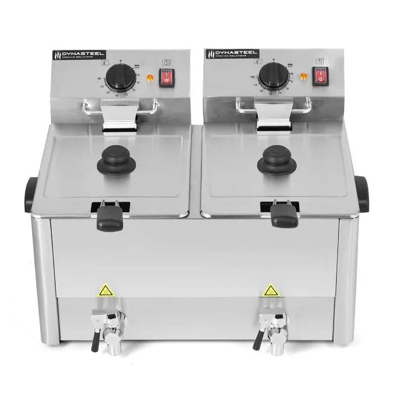 Satisfait Ou Remboursé Friteuse Professionnelle 2 x 8 L avec Vidange