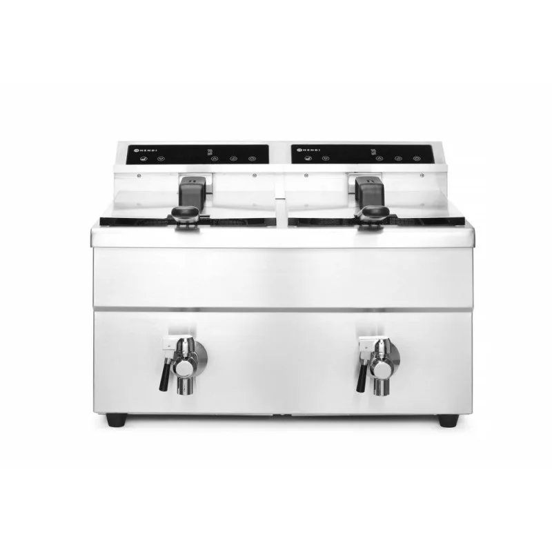 Réduction Friteuse à Induction avec Robinet de Vidange - 2 x 8 L