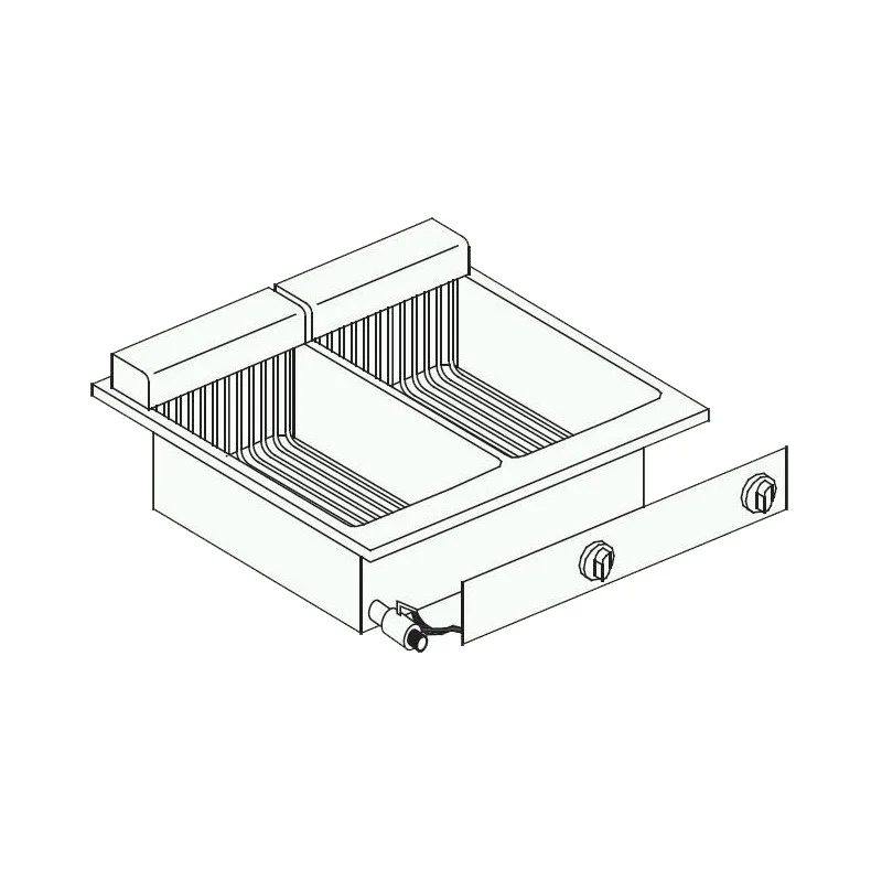 Friteuse Électrique Encastrable Drop-In - 2 x 10 L Achetez Aujourd’hui