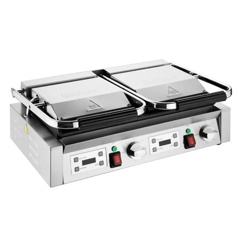 Acheter En Ligne Grill Panini Double - Plaques Lisses et Rainurées