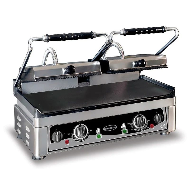 Nouveauté Grill Panini Double - Plaques Lisses et Rainurées