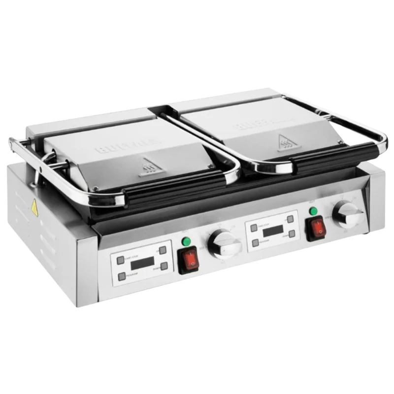 Grill de Contact Double Plaques Rainurées Promotion