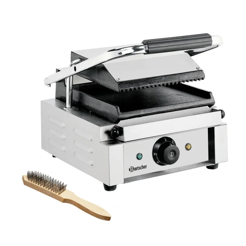 Machine à Panini - Plaque Rainurée et Lisse Commande En Gros