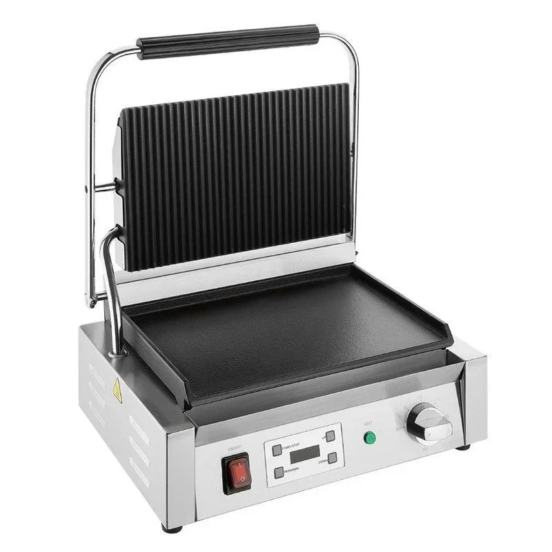 Promotion Saisonnière Grand Grill De Contact Simple Rainuré et Lisse