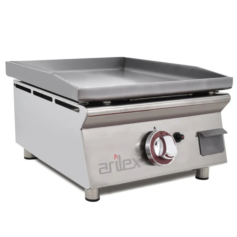 Plancha à Gaz Lisse Acier 6 mm - 40 cm Must-Have