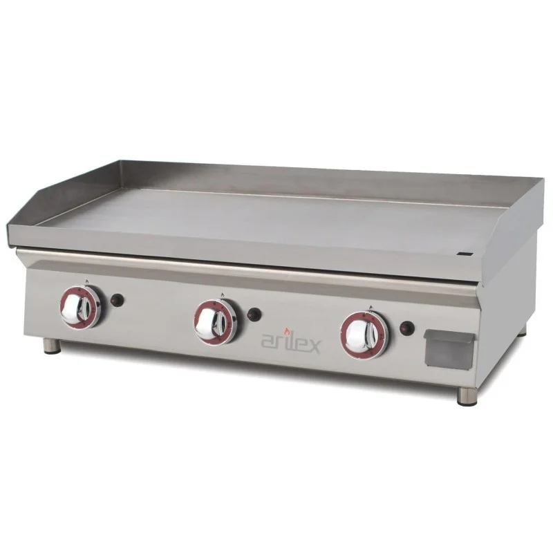 Plancha à Gaz Lisse Acier 15 mm - 80 cm Acheter Direct