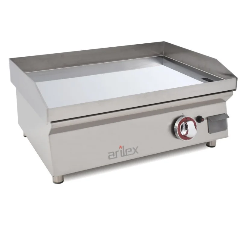 Affaire À Saisir Plancha à Gaz Lisse Acier 15 mm avec Revêtement Chrome - 60 cm