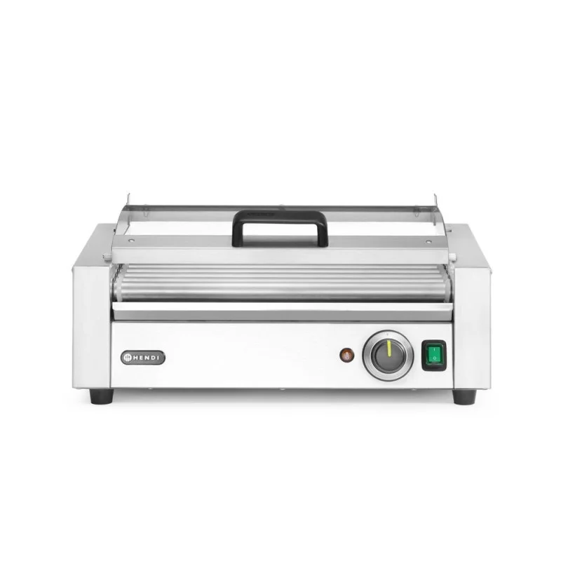 Commander Vite Grill Roulant pour Saucisses avec Couvercle - 1 Zone - 790 W