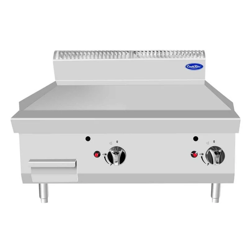 Plancha à Gaz à Poser 2 Brûleurs - 796 x 504 mm Livraison Express