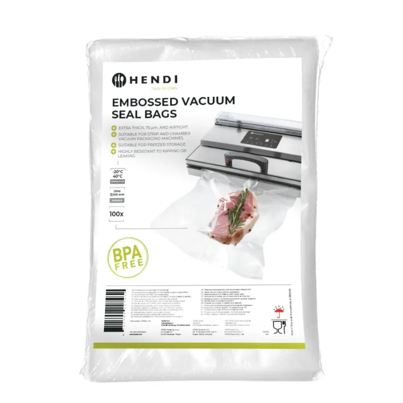 Sacs Sous-Vide Gaufrés - 200 x 300 mm - Lot de 100 Réduction