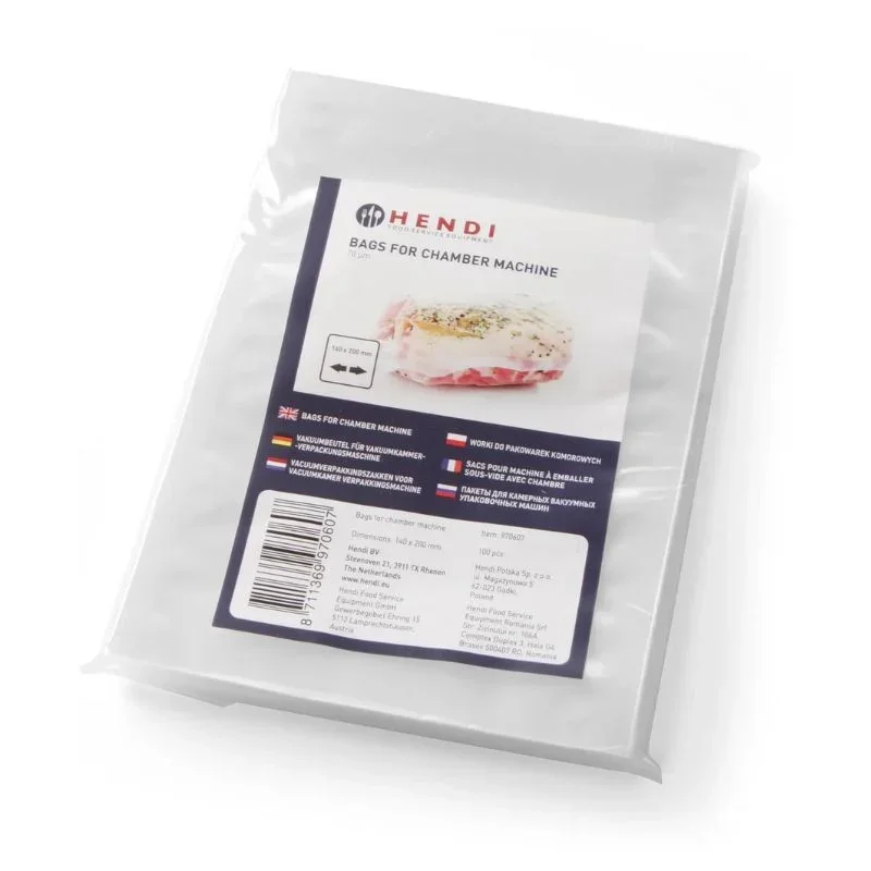 Soldes Sacs Sous Vide Lisses pour Machine à Emballer 200 x 140 mm - Lot de 100