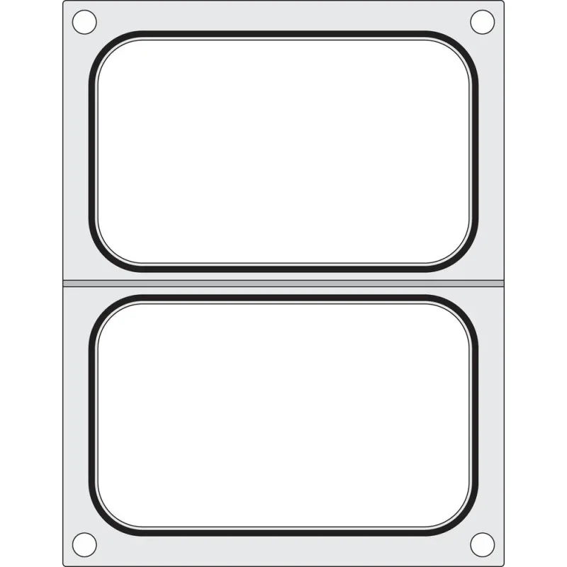 Expédié Aujourd’hui Matrice de Scellage pour Scelleuse Manuelle - 2 Compartiments 178 x 113 mm