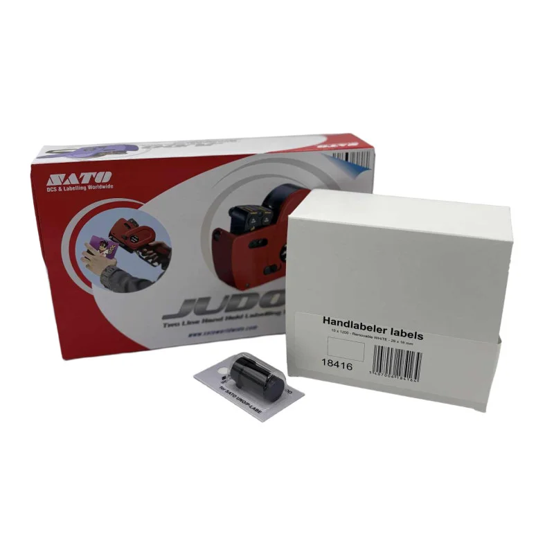 Pack Étiqueteuse Judo Food avec Encreur et Étiquettes 26 x 16mm Quantité Limitée