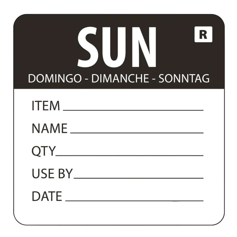 Etiquette Amovible"Dimanche" Petit Prix