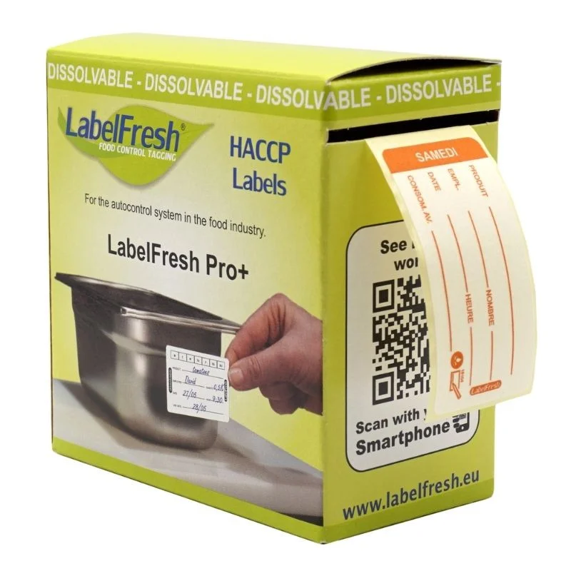 Etiquette de Traçabilité LabelFresh Soluble Pro - Samedi - 60 x 30 mm - Lot de 250 Acheter En Ligne