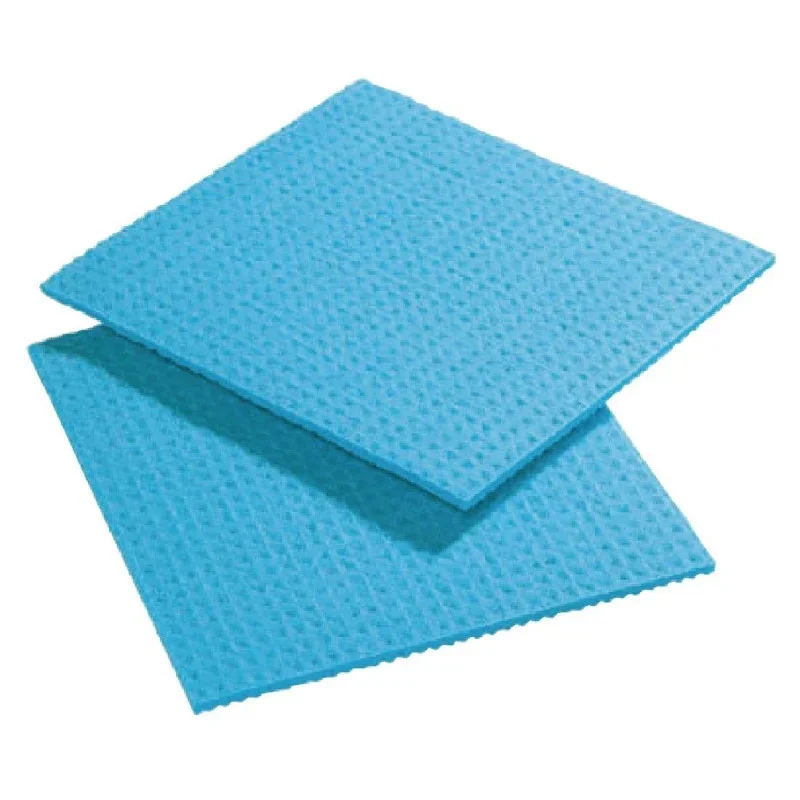 Livraison Express Chiffons de Nettoyage en Cellulose Bleus - Lot de 10