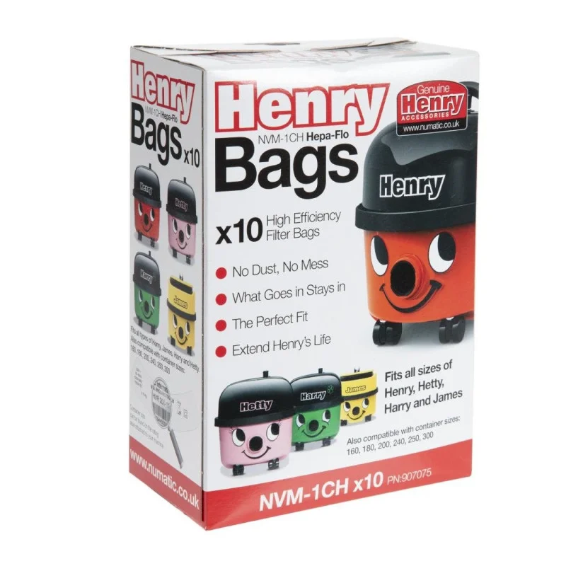 Sacs Aspirateur Henry - Lot De 10 Jusqu’à Épuisement Des Stocks