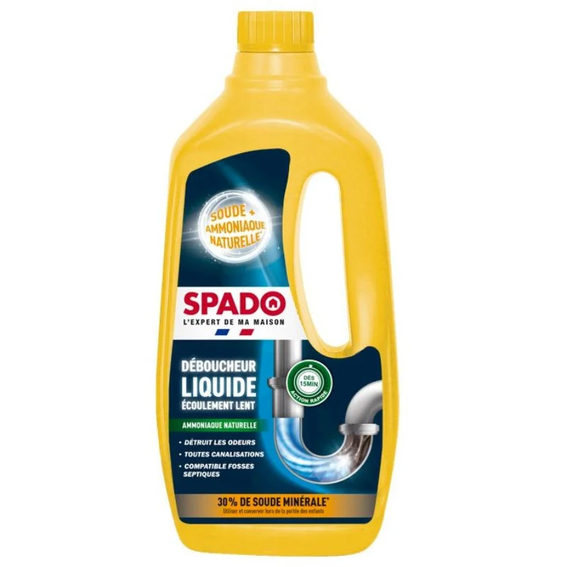 Déboucheur Liquide Spécial Ecoulement Lent - 1 L Remise