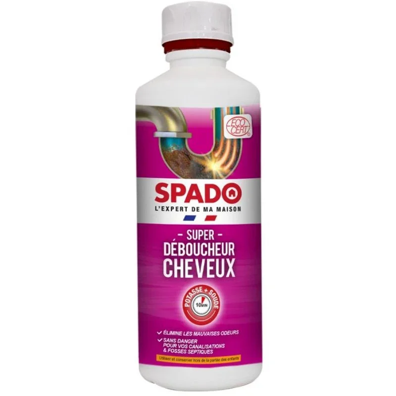 Top Vente Déboucheur Cheveux pour Canalisations - 500 ml