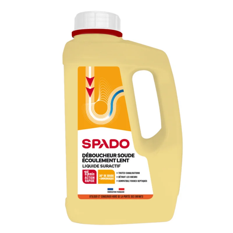Déboucheur Liquide Spécial Écoulement Lent - 1 L Vente Directe