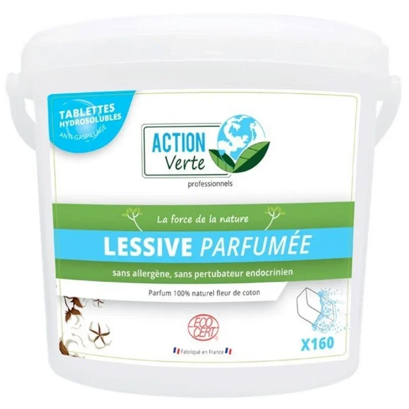 Tablettes de Lessive - Parfum Fleur de Coton - Lot de 160 Acheter Direct