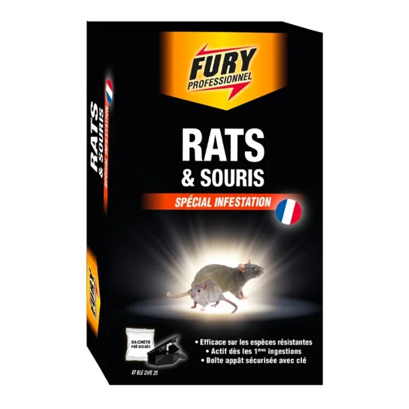 Boîte Appât avec Sachets Unidoses pour Rats et Souris - Lot de 7 Promotion Saisonnière