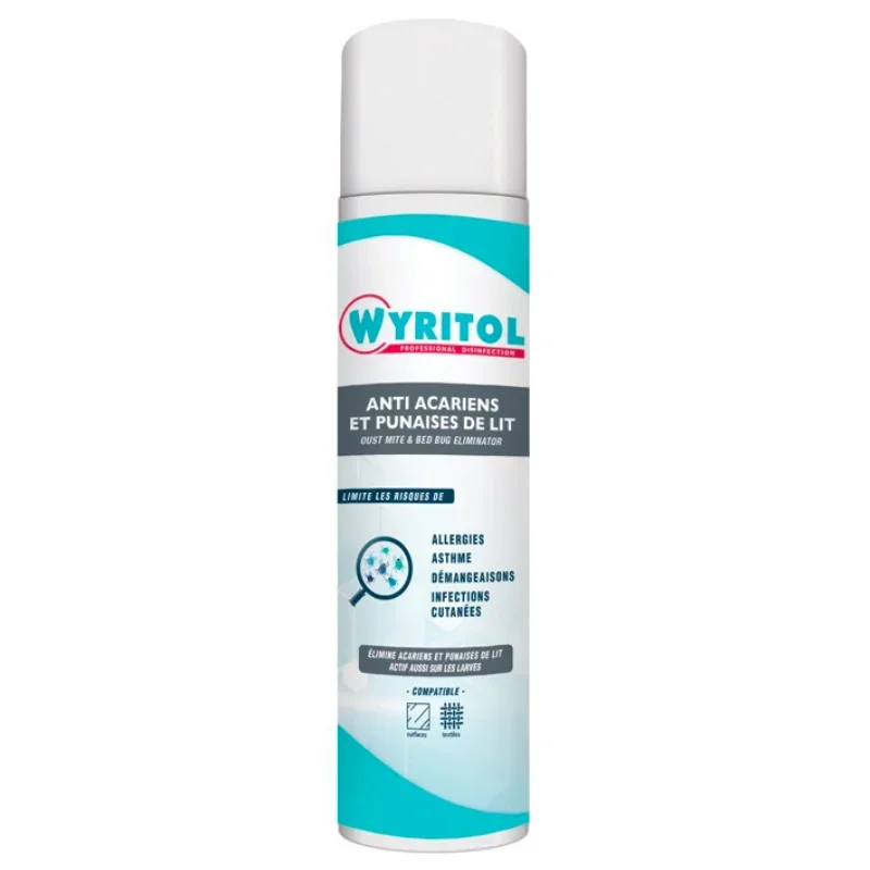Bombe Anti Acariens et Punaises de Lit - 500 ml Expédition Rapide