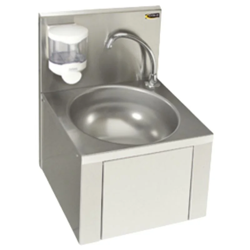 Lave Mains à Cuve Ronde avec Dosseret et Distributeur de Savon Plastique Achat Immédiat