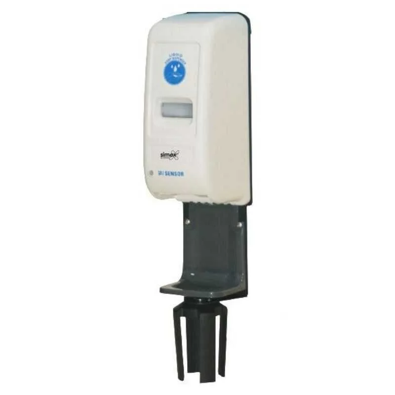 Distributeur Automatique de Gel Hydroalcoolique pour Poteau Guide File - 0,9 L Meilleure Vente