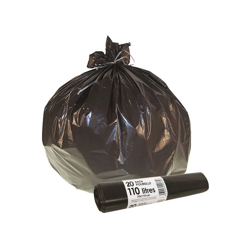 Sac Poubelle - 100 L - Rouleau de 25 Sacs Livraison Gratuite