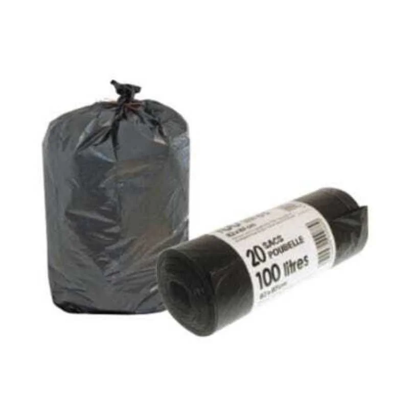 Sac Poubelle - 130 L - Rouleau de 20 Sacs Dernier Modèle