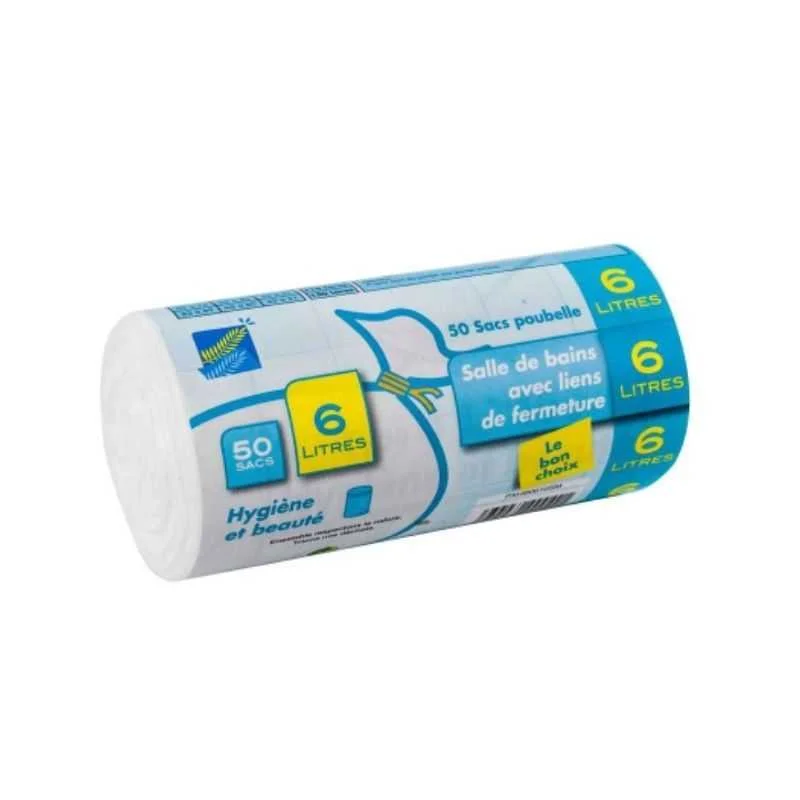 Must-Have Sac Poubelle Hygiène et Beauté - 15 L - Lot de 20