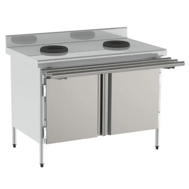 Vente Directe Table de Tri Sélectif 2 Portes - Roulettes Polyamide