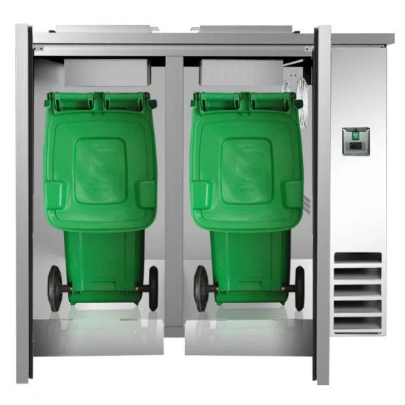 Remise Poubelle Réfrigérée - 2 Portes - 2 x 120 L