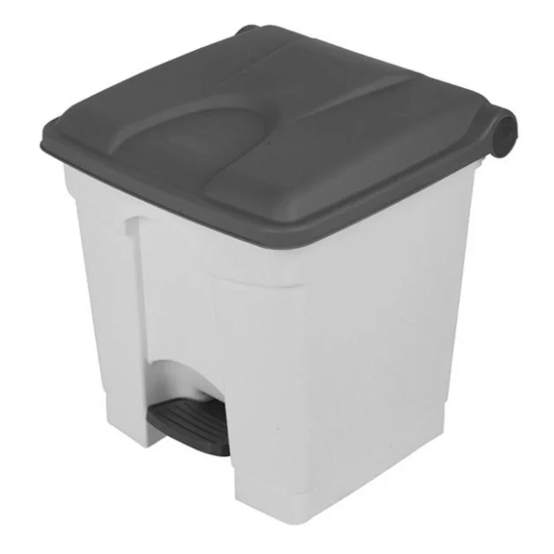 Poubelle à Pédale Blanche et Grise - 45 L Marque