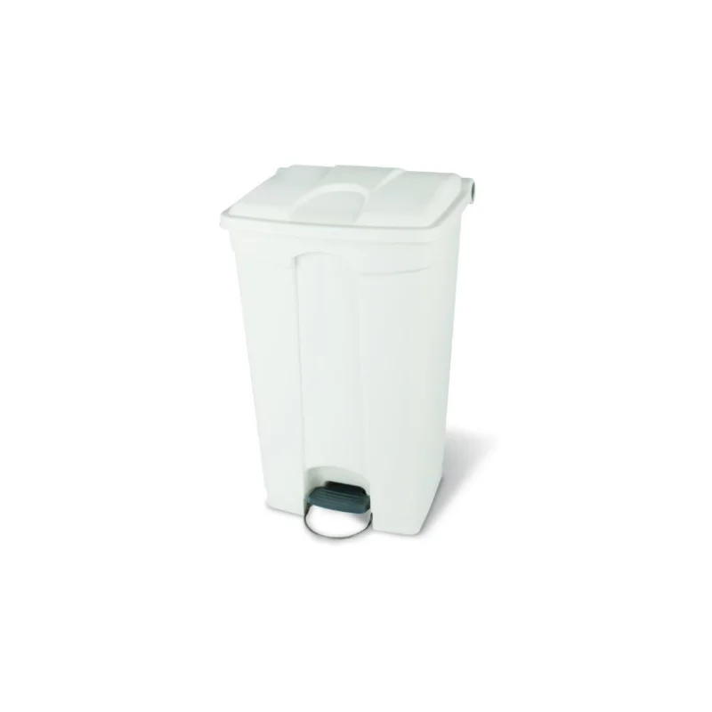 Authentique Poubelle à Pédale Blanche - 90 L