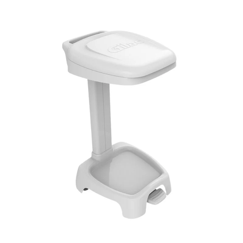 Livraison Express Support à Sac Poubelle avec Couvercle Blanc - 120 L
