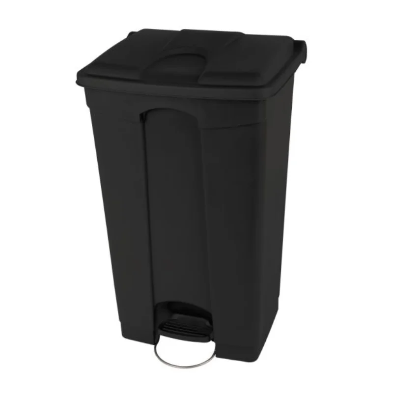 Poubelle à Pédale Noire - 90 L Meilleur Choix